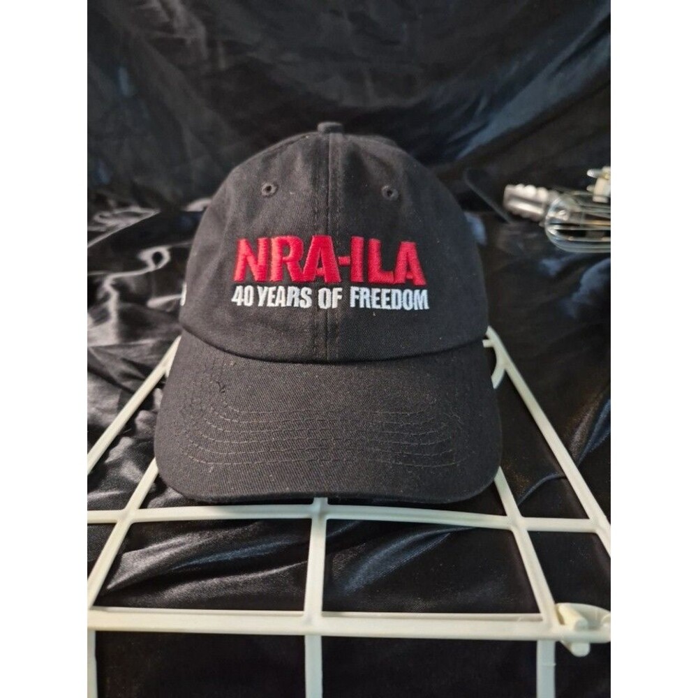 NRA-ILA 40 Years of Freedom Baseball Cap Men's Adjustable Black 2015 Hat